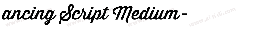 ancing Script Medium字体转换 ancing Script Medium字体转换